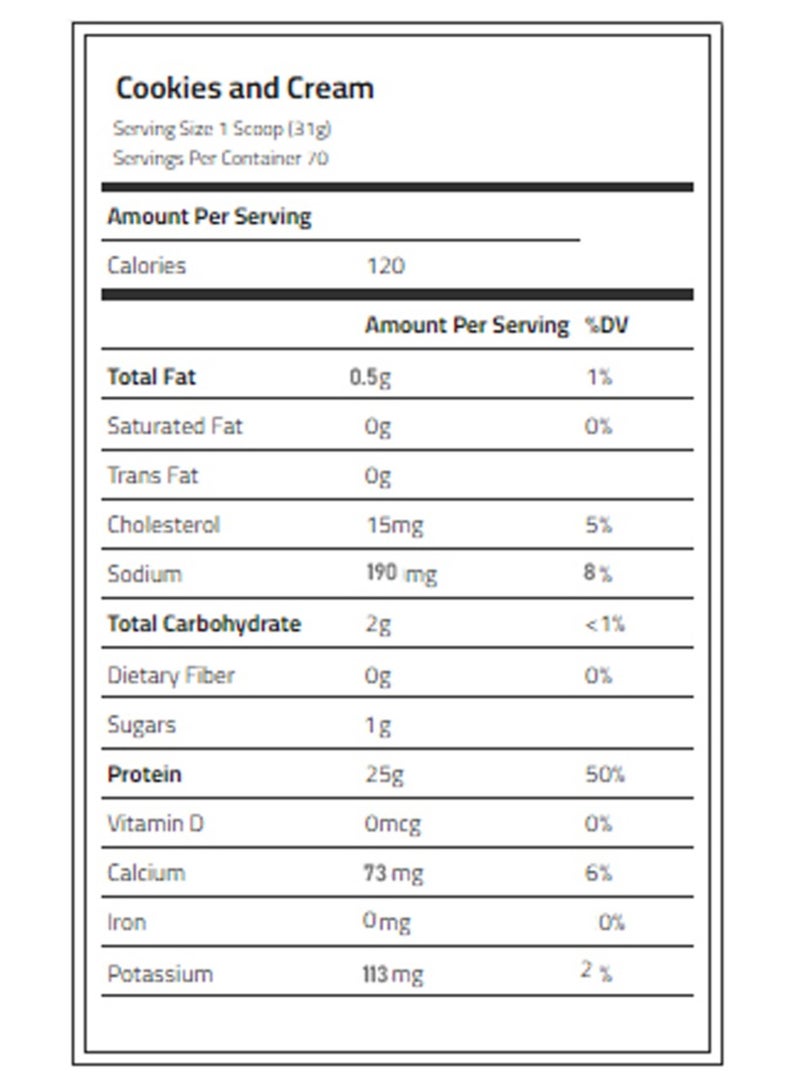 بي بي آي سبورتس ايزو اتش دي ايزوليت بيور بروتين - كوكيز وكريمة - (2.2  كجم) - Image 3