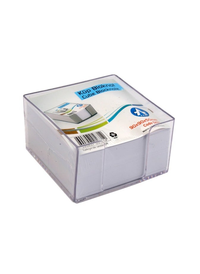 Transparent Ark Paper Holder + Papers 9 * 9 cm Model 5671