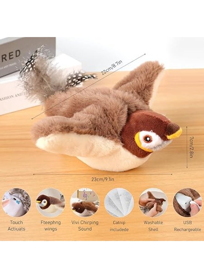 Interactive Flying Bird Simulation Cat Toy – Flapping Wings Motion Toy for Indoor Cats, Fun Training Toy to Stimulate Hunting Instincts, Reduce Boredom, and Encourage Exercise, Durable and Safe Design for Kittens and Adult Cats - Image 2