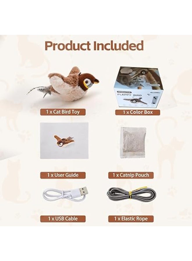 Interactive Flying Bird Simulation Cat Toy – Flapping Wings Motion Toy for Indoor Cats, Fun Training Toy to Stimulate Hunting Instincts, Reduce Boredom, and Encourage Exercise, Durable and Safe Design for Kittens and Adult Cats - Image 3