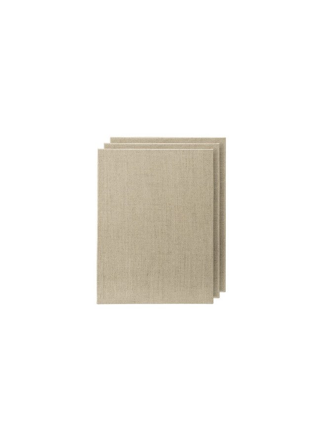 Senso Clear Primed Linen Panels3X33 Pack Of 3 4 Deep Panels For Painting Oilsacrylicspastels And More - Image 1