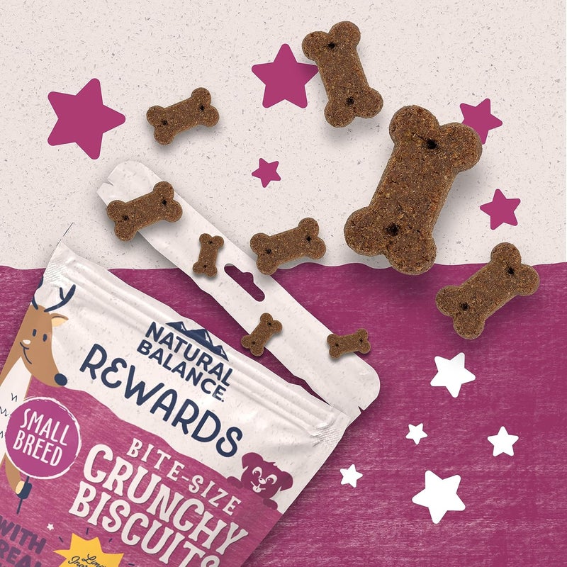 Natural Balance Rewards Bite-Size Crunchy Biscuits for Small Breeds with Real Venison - 8oz - Image 4