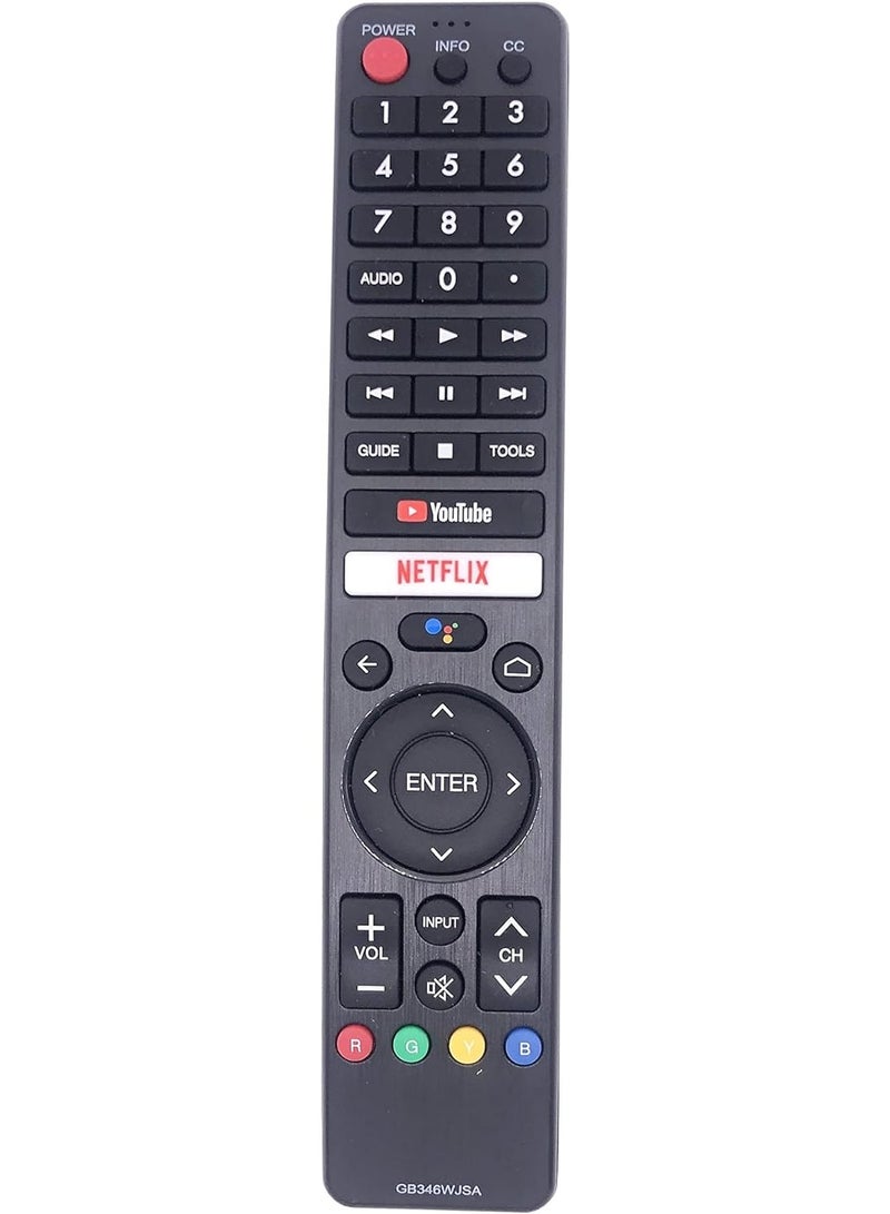 New Replacement Remote Control, Remote Control Fit, Universal Remote Control Compatible with Sharp AQUOS Smart LCD LED TV with YouTube Netflix - Image 1