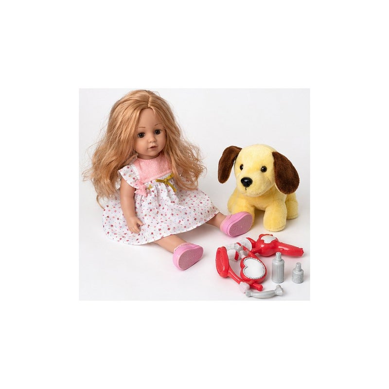 GTS Baby Doll Playset with Plush Puppy and Accessories, Girls Pretend Play Toy Set | Style & Story - Image 1
