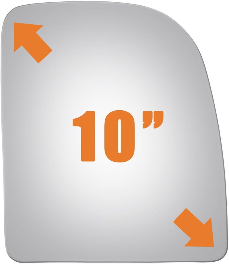 WLLW Mirror Glass Replacement for Ford E150/250/350/F250/F350/F450 Passenger Side - Image 3