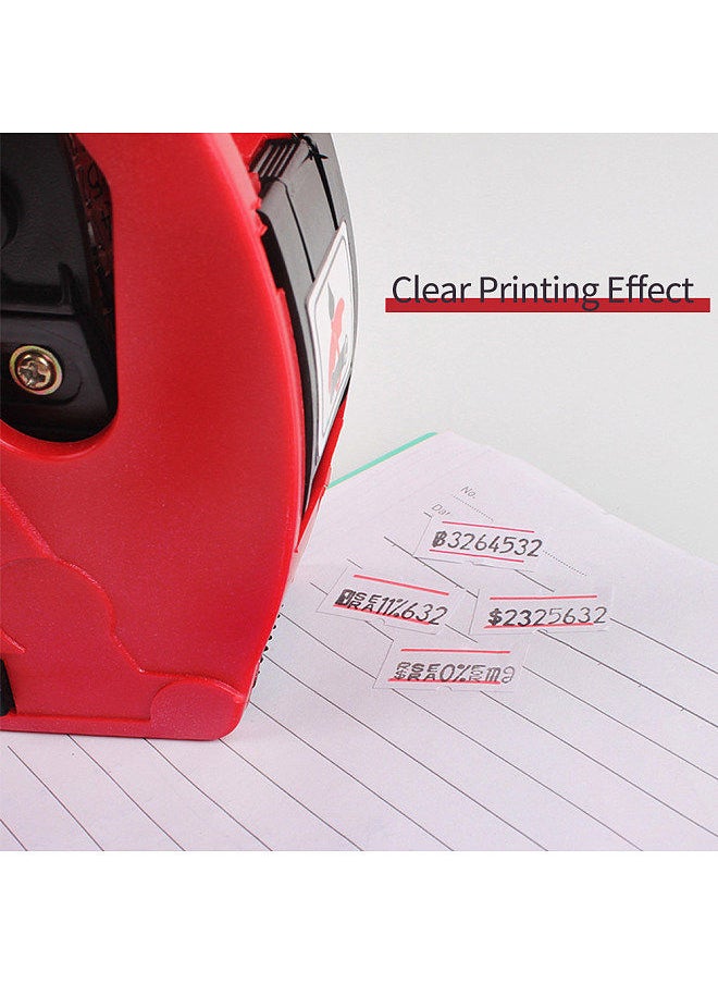 MX-5500EOS Handheld 8 Digits Price Labeller Label Maker Pricing Machine with Label Roll & Ink Roller for Office Supermarket Retail Shop Grocery Store