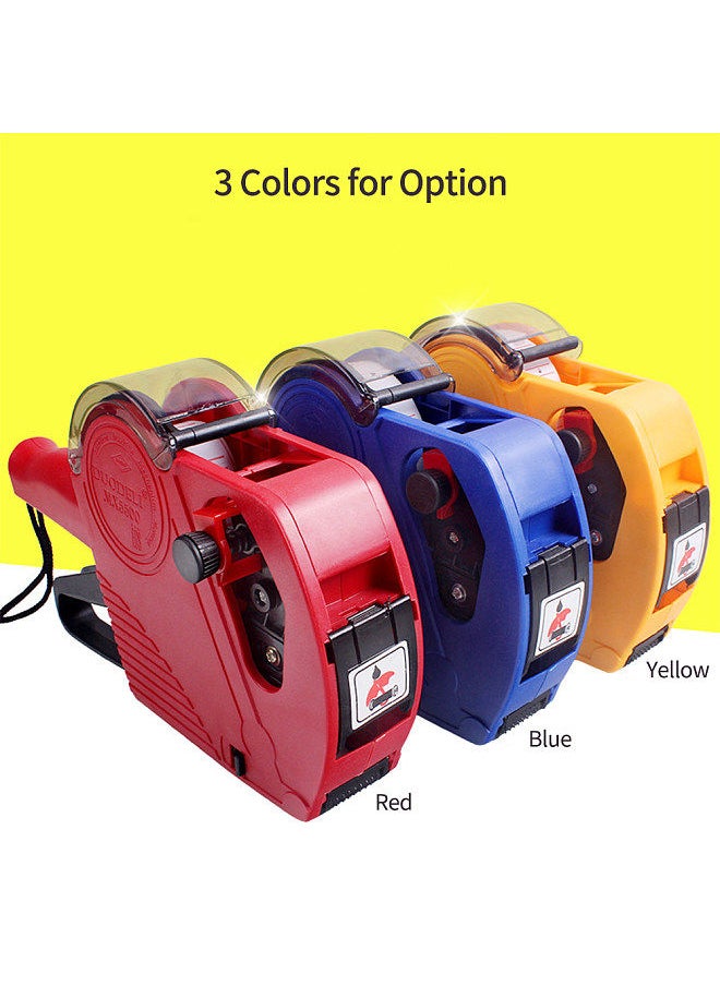 MX-5500EOS Handheld 8 Digits Price Labeller Label Maker Pricing Machine with Label Roll & Ink Roller for Office Supermarket Retail Shop Grocery Store
