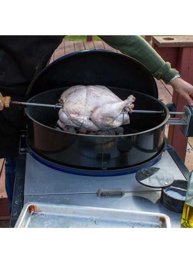 Weber 2290 22-Inch Charcoal Kettle Rotisserie - Image 2