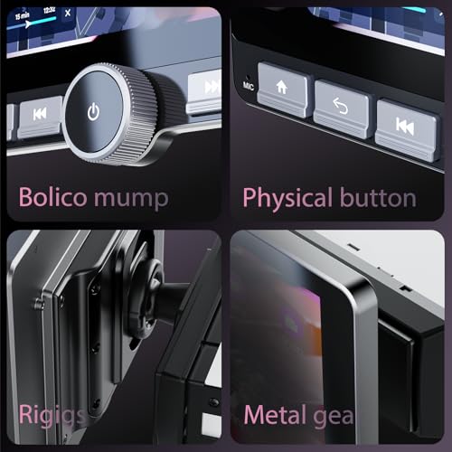 Haudio 10.1" 360° Rotatable Touchscreen Car Stereo with Wireless Apple CarPlay & Android Auto, Features GPS Navigation, DSP Hi-Fi Sound, Voice Control, Backup Camera,1080P Support & APK Management - Image 5
