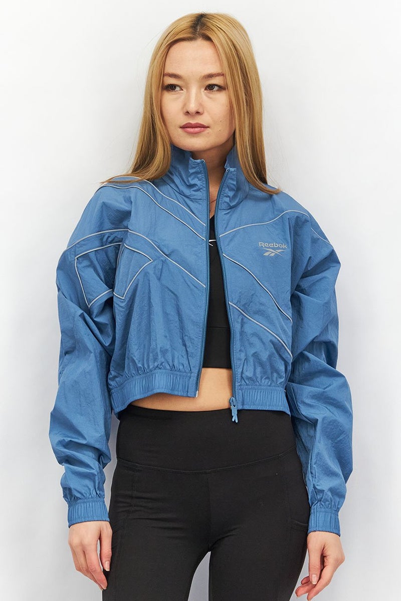 Reebok Women Sportswear Fit Training Jacket, Slate - Image 1