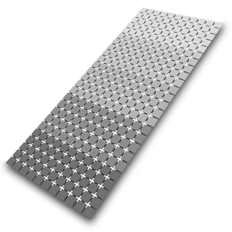 MBOSS MBOSS Shower Mat Non Slip Bathtub Mats Bath Mat for Shower Tub with Suction Cups and Drain Holes AntiSlip Washable Bathroom Floor Shower Stall Mats 334 X 157 Inch Gradient Grey 