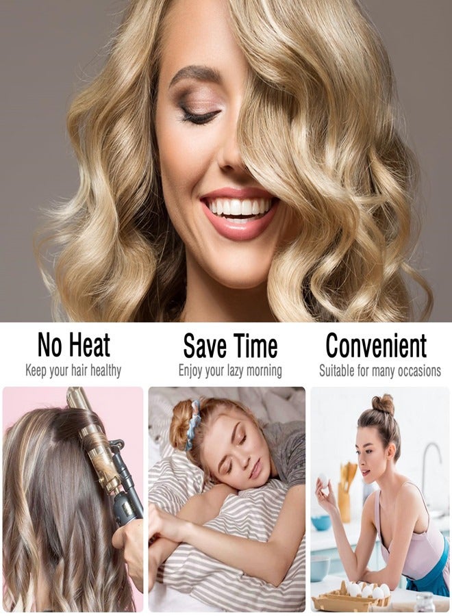 أوساويك أوسواكي رباط شعر للتموج بدون حرارة، رباط ناعم للنوم، حريري للشعر الطويل، لفات كسولة للتموج أثناء النوم. - Image 4