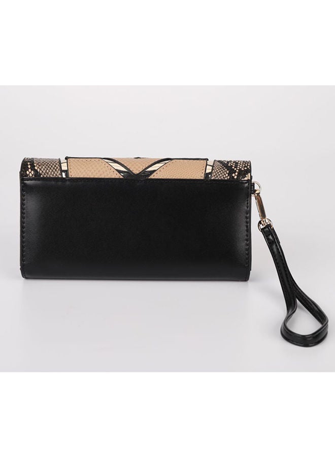 Sharpdo Vintage Large Capacity Three Fold Long Wallet Elegant Clutch with Zipper for Ladies - Image 3