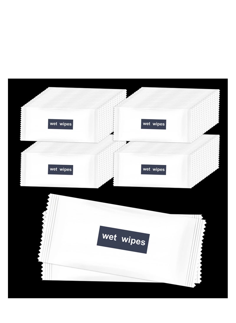 SYOSI - 200 Pack Wet Napkins Individually Wrapped, Hand Wipes Individually Wrapped , Quick Hand Cleaning, Non-woven Fabric, Hand Wet Wipes Restaurant, Party Barbecue, Homeless Care Package - Image 1