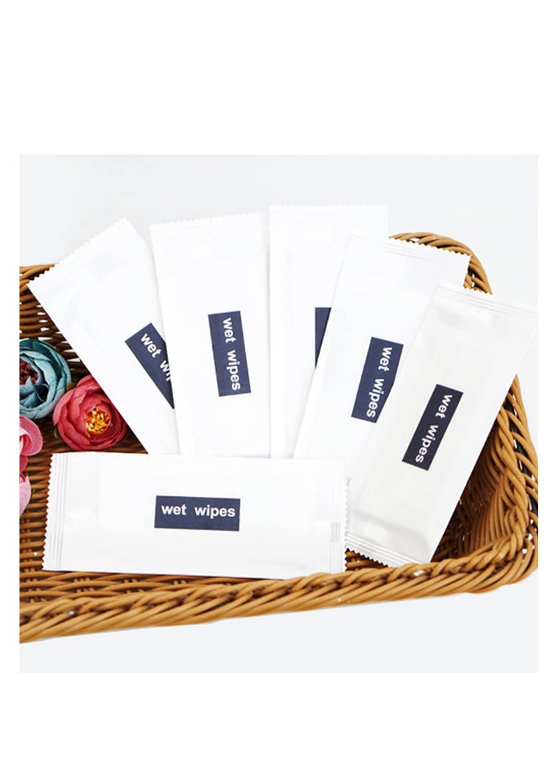 SYOSI - 200 Pack Wet Napkins Individually Wrapped, Hand Wipes Individually Wrapped , Quick Hand Cleaning, Non-woven Fabric, Hand Wet Wipes Restaurant, Party Barbecue, Homeless Care Package - Image 1