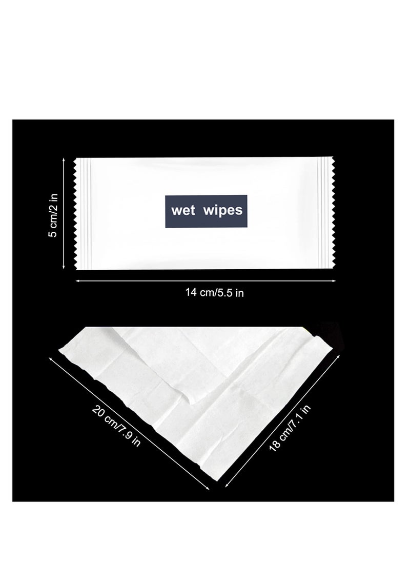 SYOSI - 200 Pack Wet Napkins Individually Wrapped, Hand Wipes Individually Wrapped , Quick Hand Cleaning, Non-woven Fabric, Hand Wet Wipes Restaurant, Party Barbecue, Homeless Care Package - Image 1