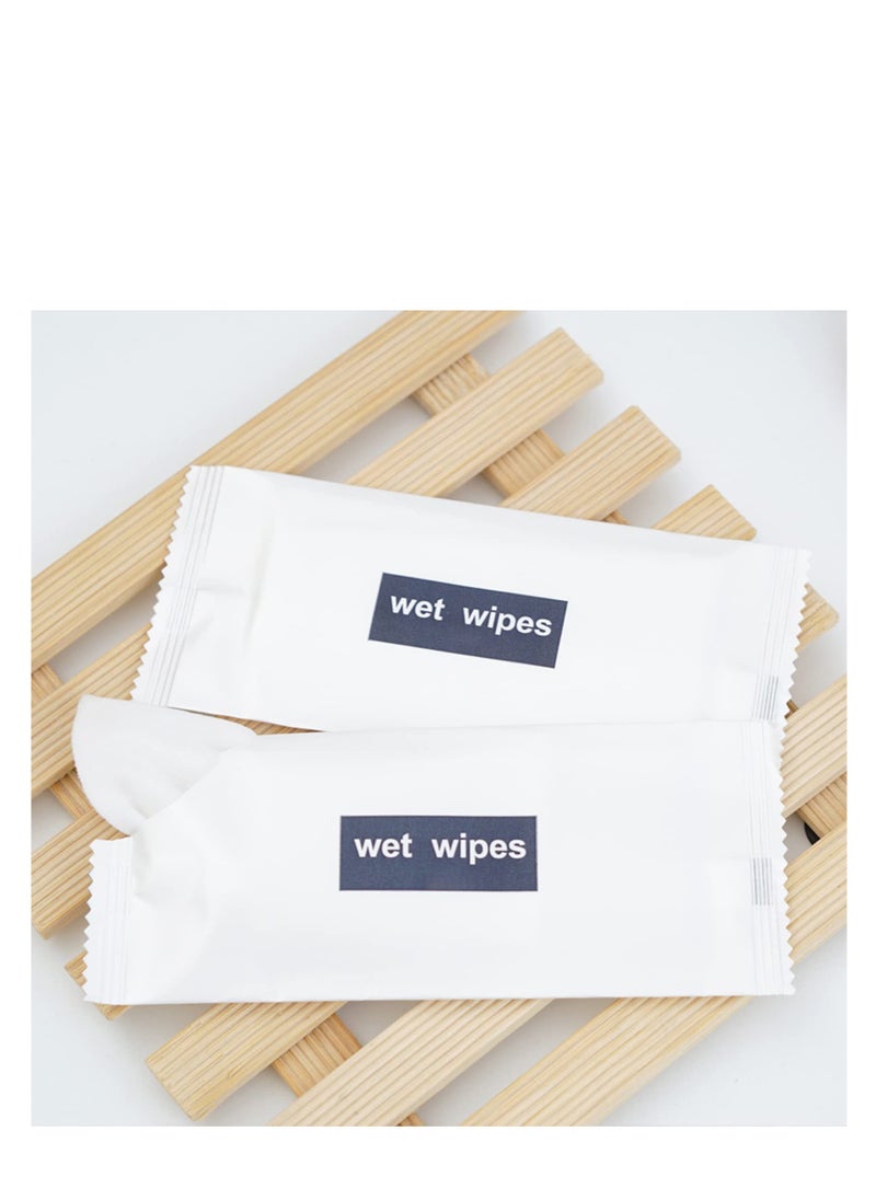 SYOSI - 200 Pack Wet Napkins Individually Wrapped, Hand Wipes Individually Wrapped , Quick Hand Cleaning, Non-woven Fabric, Hand Wet Wipes Restaurant, Party Barbecue, Homeless Care Package - Image 1