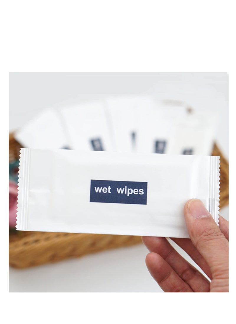SYOSI - 200 Pack Wet Napkins Individually Wrapped, Hand Wipes Individually Wrapped , Quick Hand Cleaning, Non-woven Fabric, Hand Wet Wipes Restaurant, Party Barbecue, Homeless Care Package - Image 1