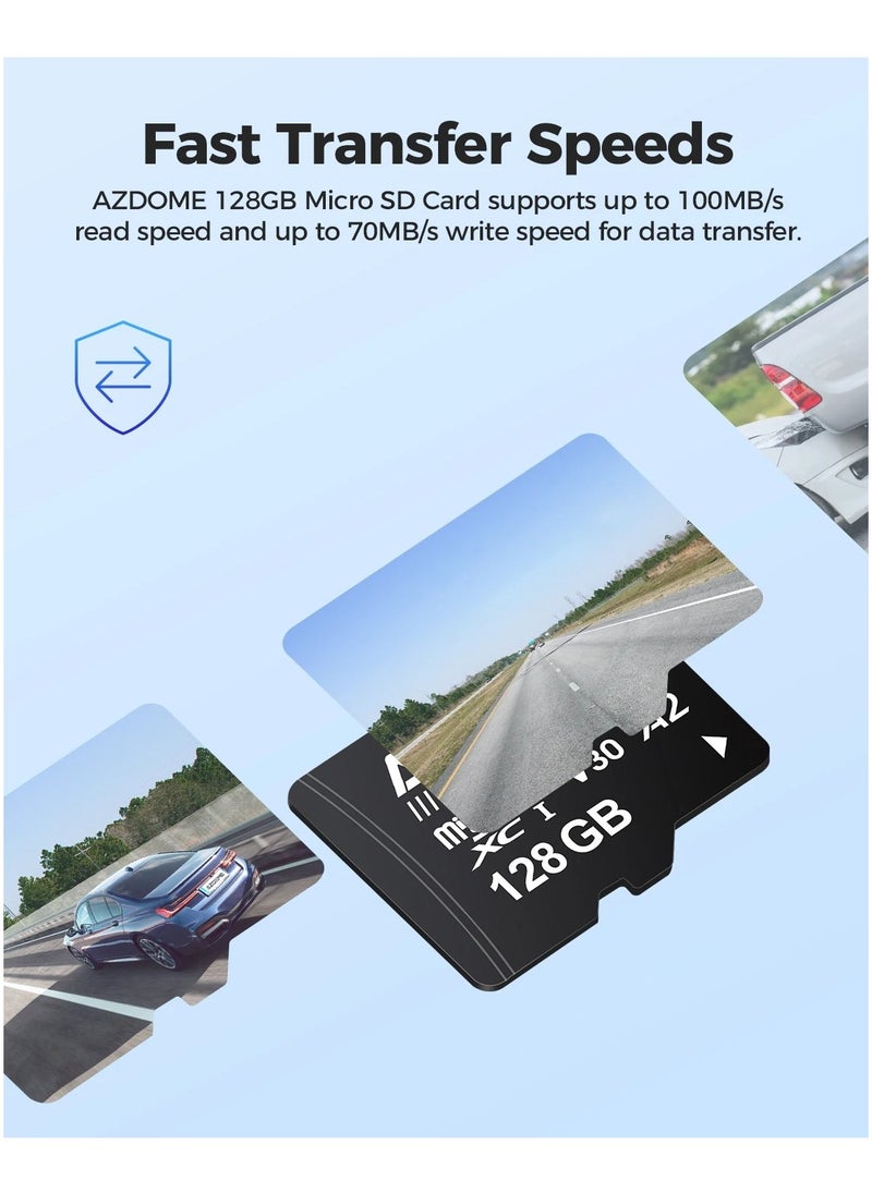 أزدوم بطاقة ذاكرة أصلية AZDOME Micro SD سعة 256 جيجابايت بطاقة ذاكرة عالية السرعة لمحولات كاميرا داش كاميرا AZDOME فئة 10 U3  - Image 5