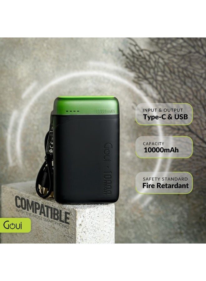 Goui 10000 مللي أمبير (عبوة من 2) باور بانك بواني شاحن محمول – شحن متزامن للهواتف الذكية، والأجهزة اللوحية، وأجهزة البلوتوث، والمزيد | تصميم مدمج وصديق للسفر للطاقة الفورية في أي مكان - متعدد الألوان - Image 4