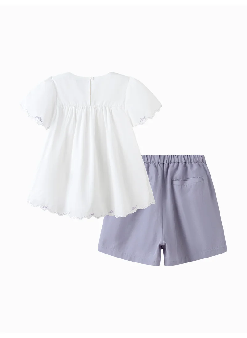 بالابالا Kids Girl Woven short sleeve suit