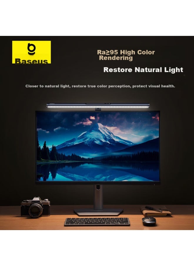 Baseus Screen Hanging Lamp, Magnetic Tallation-free Reading Lamp For Computer Monitors, Suitable For Office, Study, Dormitory, Gaming, Desktop And Laptop Computers