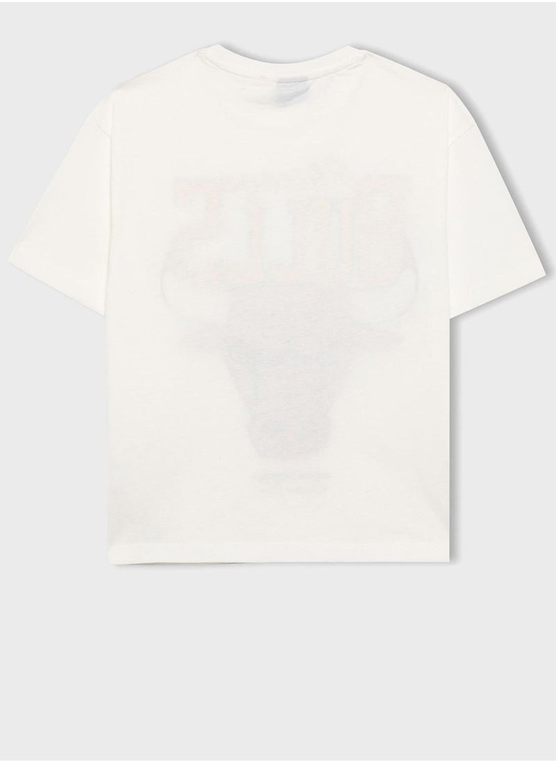 DeFacto - Boy Nba Chicago Bulls Oversize Fit T-Shirt - Image 1