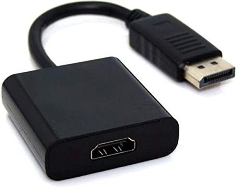 Dp displayport male to hdmi female cable converter adapter for pc hp dell asus acer-black