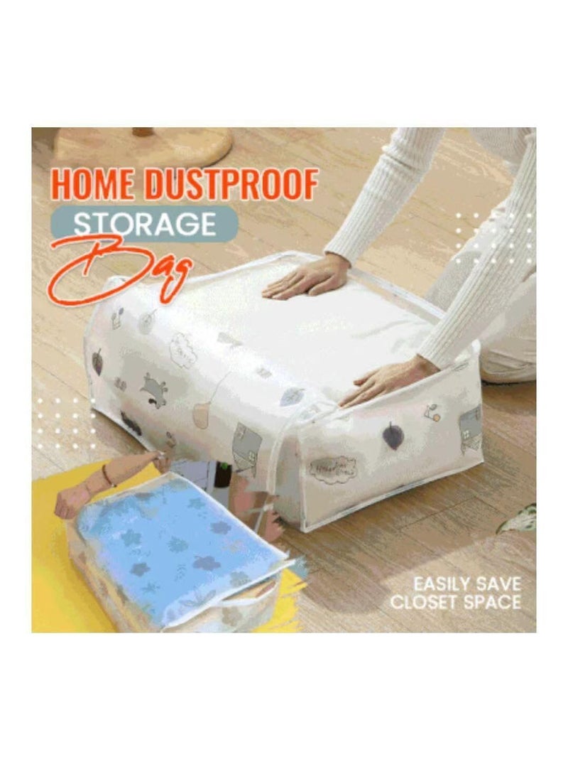 VINCENZO Storage Organizer Moisture Proof Mildew Proof Dust Proof Quilt Storage Bags for Storing Quilts Coats Jackets Home Use Pillows Blankets Underbed Storage Bag 58 40 22 CM 1  - Image 2