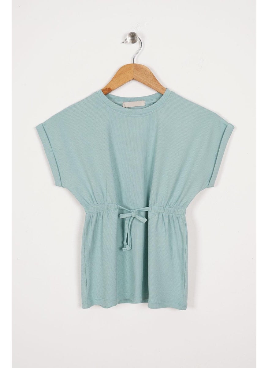 WEWE Crew Neck Age Green Color Girl's Thai Suit  - Image 3