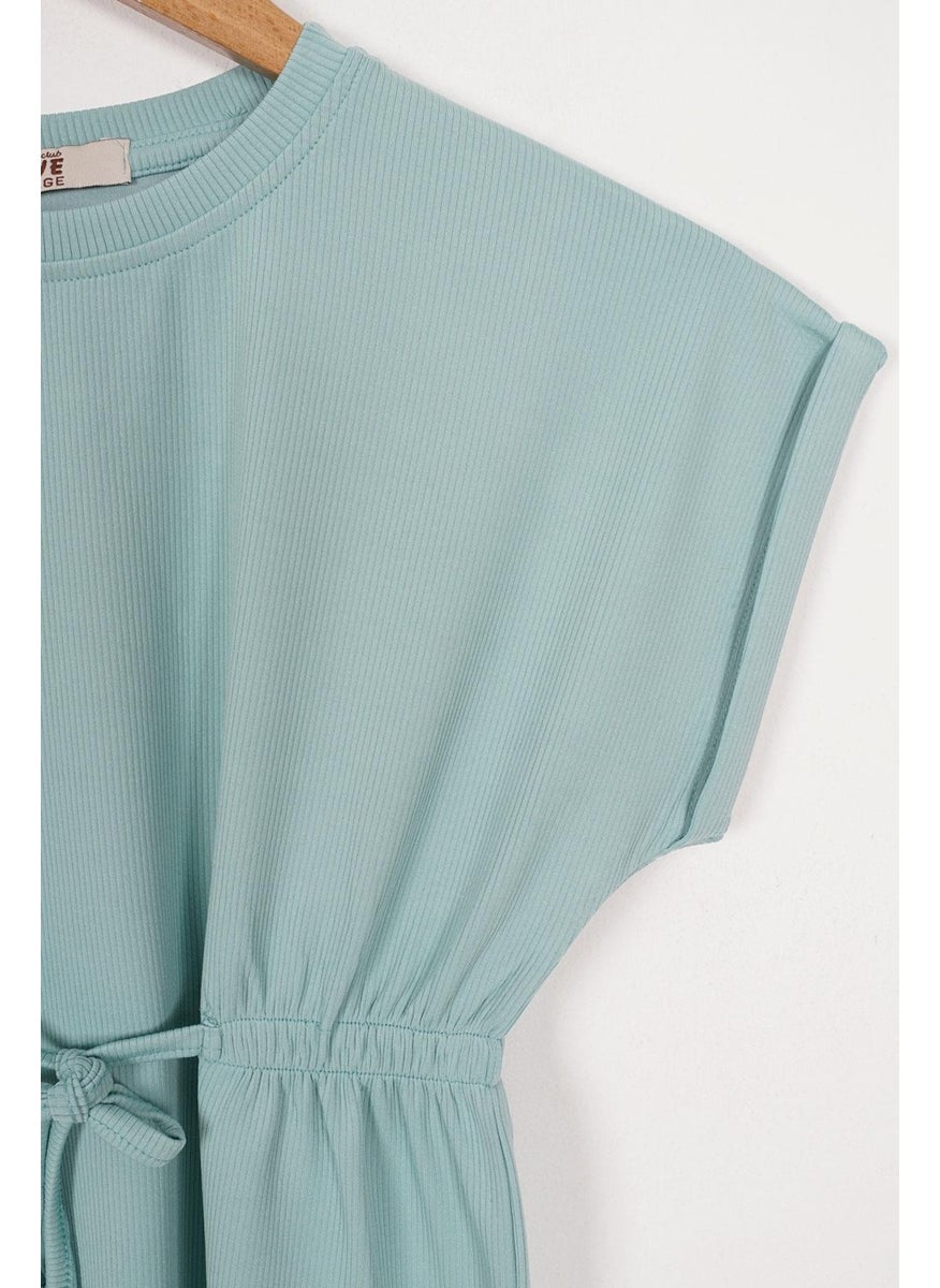 WEWE Crew Neck Age Green Color Girl's Thai Suit  - Image 5
