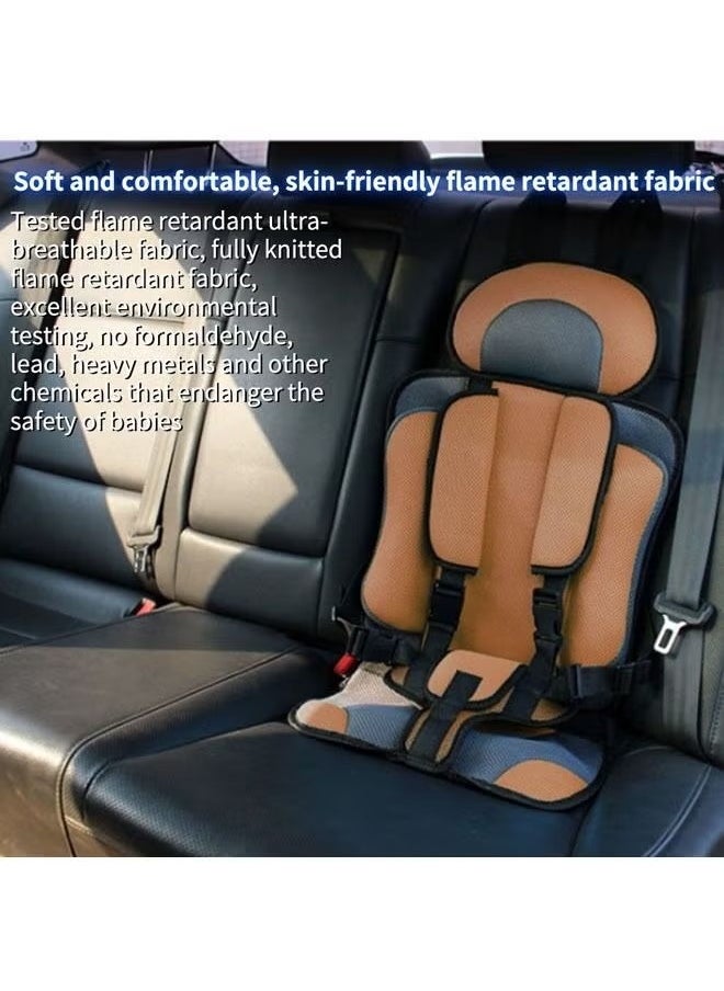 Gonice Baby Car Seat for Newborn from 9 Months to 12 Years With Forward Facing Positions Portable Safety Seat Strap (Brown)  - Image 2