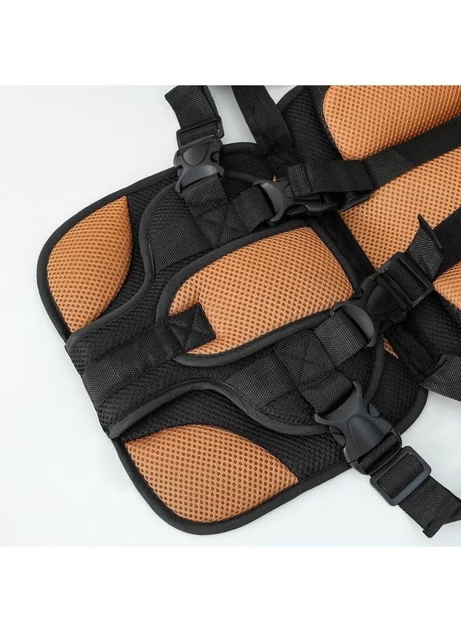 Baby Car Seat for Newborn from 9 Months to 12 Years With Forward Facing Positions Portable Safety Seat Strap (Brown)