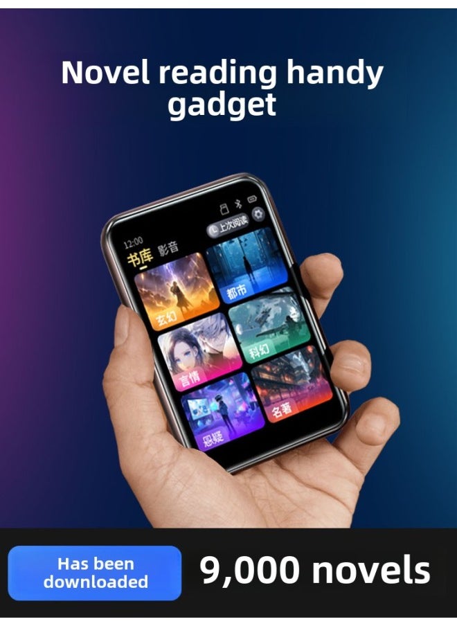 Generic - MP4 Novel Mp5 E-book Reader Bluetooth MP3 Walkman Student Version Senior High School Mp6p7-Body Color:3.0inch Touch Screen Version [bluetooth 6.0/long Battery Life Model]-Memory Capacity:16g [more Than 1,200 Types Of Novels + Songs + Movies Have Been Placed] - Standard + High-quality Charger + Wireless Bluetooth Headsets - Image 1