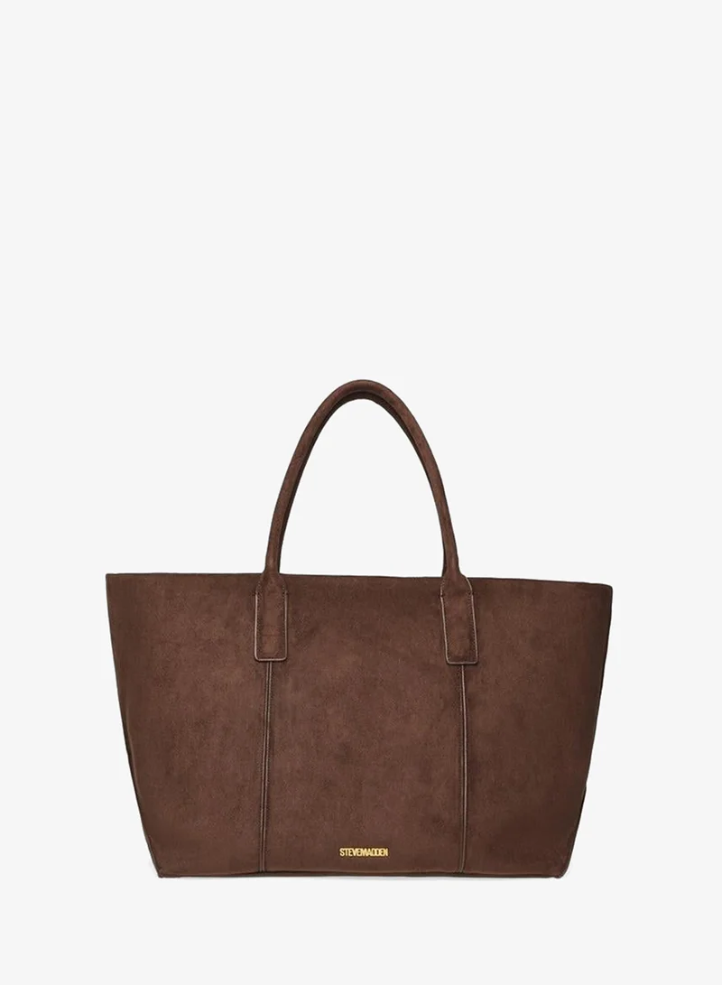 Steve Madden Blexa Chocolate And Gold Choc & Gld Women's Tote Bag
