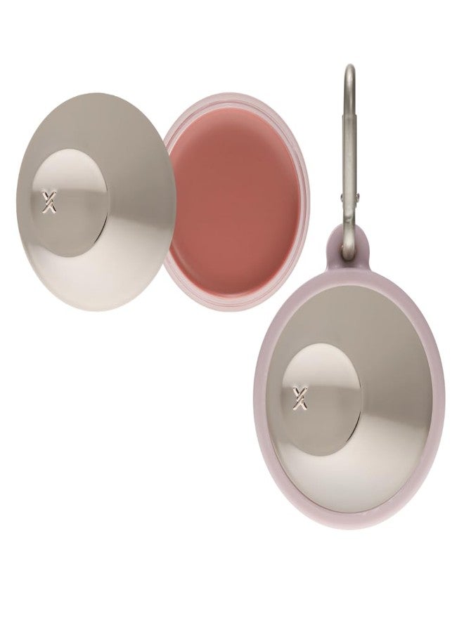 Xoul Ever Moist Lip Balm N01 Shell blush & mute pink bubble pouch keyring - Image 1
