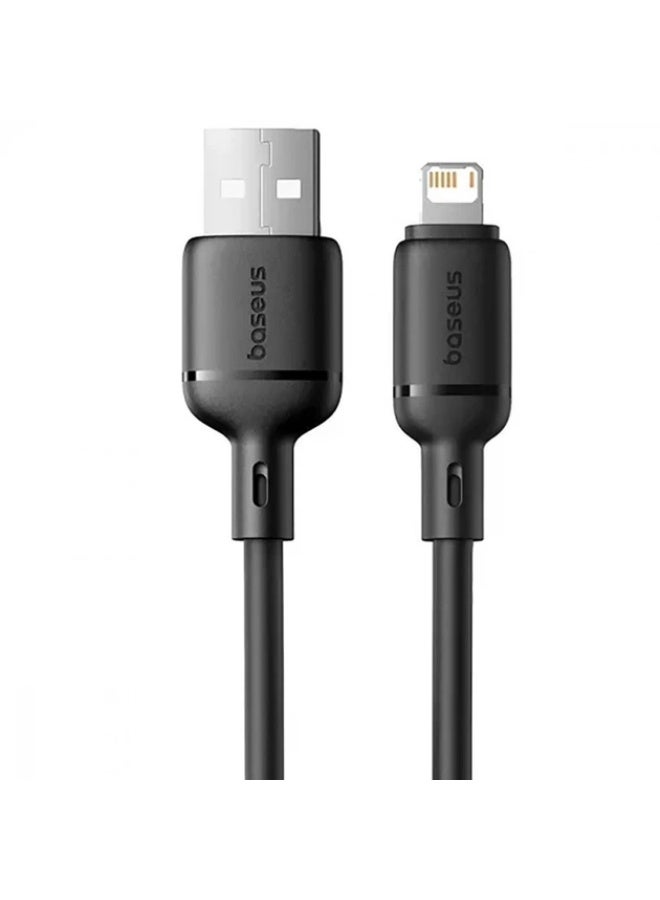 بيسوس Cable Baseus Silky Series Fast Charging Lightning 2.4A (1m) black black - Image 1