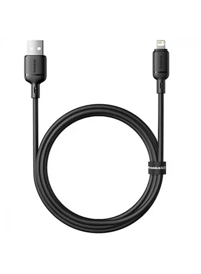 بيسوس Cable Baseus Silky Series Fast Charging Lightning 2.4A (1m) black black - Image 4