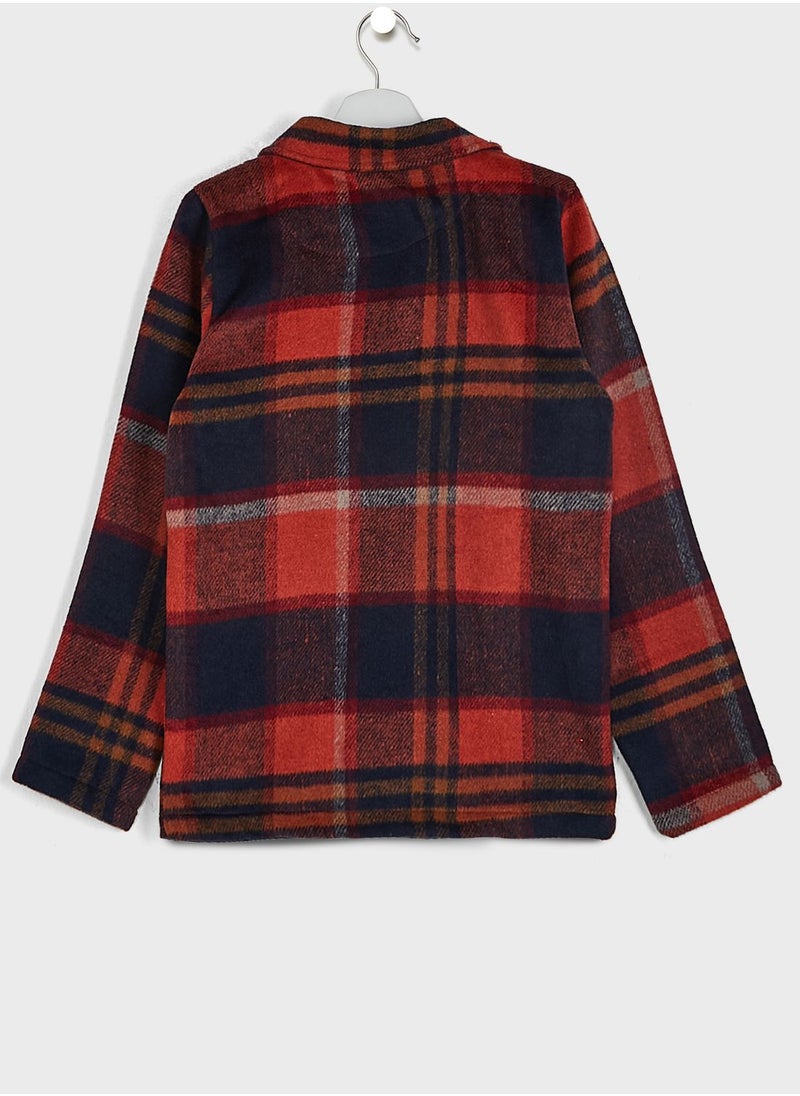 Pinata - Girls Knitted Collar Neck Shacket - Image 1