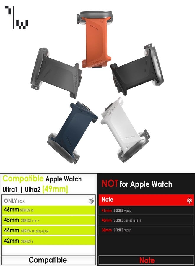 Aulumu A02 Sports Watch Band | Fluoroelastomer | for Apple Watch 42/44/45/46/49 mm | Fashions Waterproof Watch Strap - Dark Blue - Image 2
