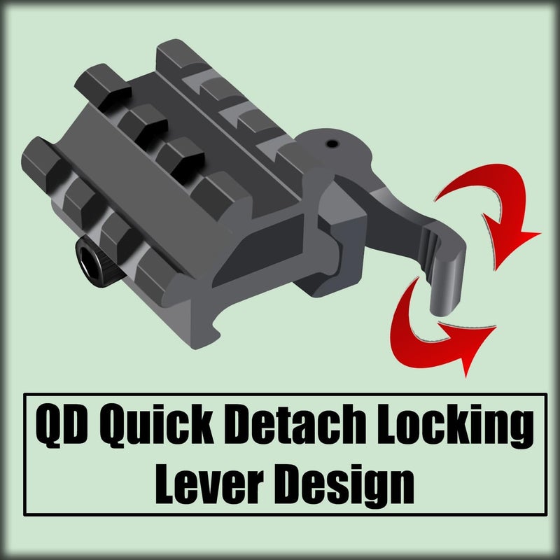 Gotical Store 3 Slots Dual | 90 Degree and 45 Degree Double Riser Quick Release - Image 4