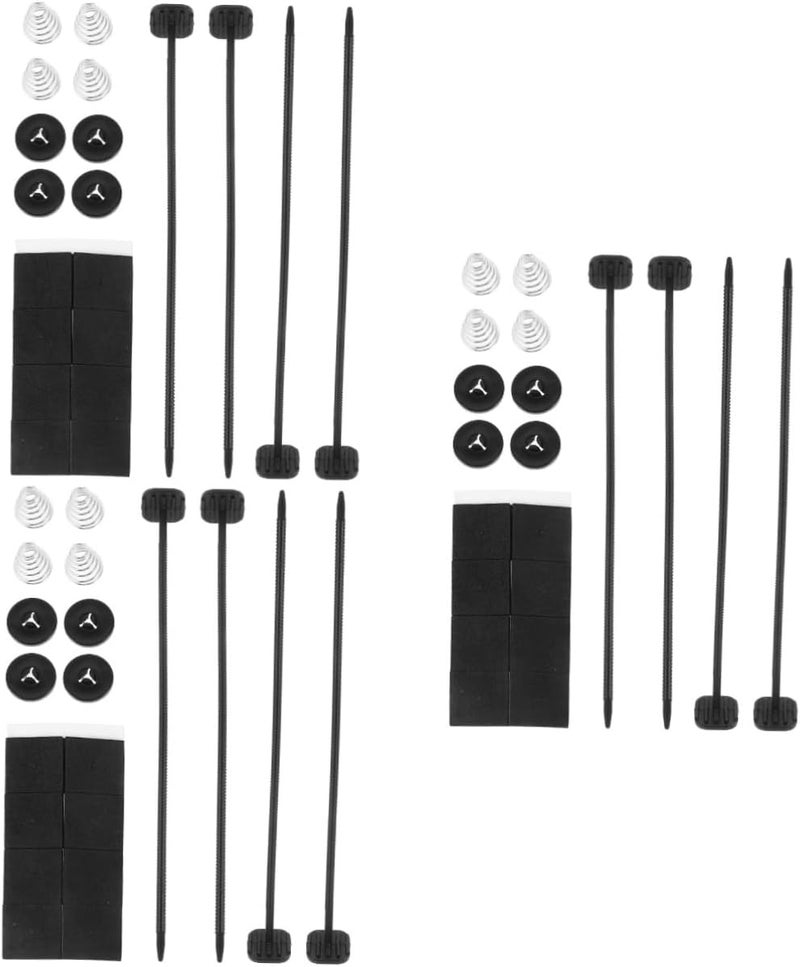 3 Sets High Temperature Resistant Electric Radiator Fan Mounting Kit Strong Airflow Support - Image 1