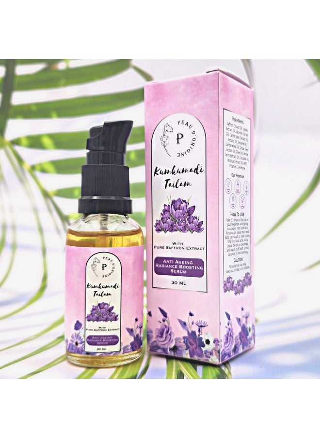 Peau D'origine - Kumkumadi Face Massage Oil Tailam For Winter Face Care (30Ml) - Image 1