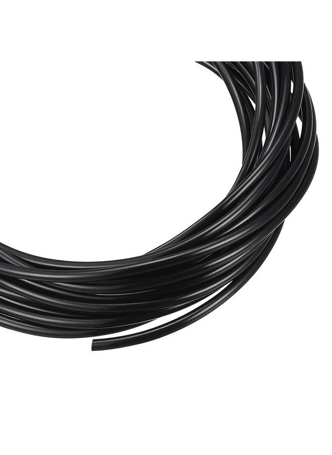 MECCANIXITY - Solid Rubber Cord Tubing 10Ft 2Mm Dia Black Rubber Tube For Diy Craft Beading Necklaces Bracelet - Image 1