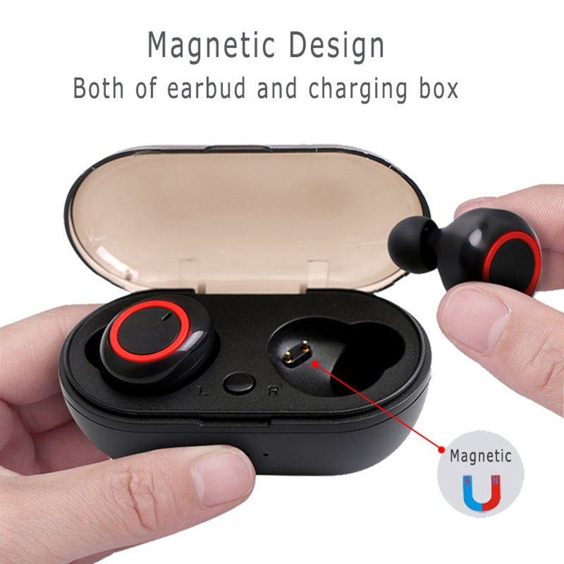 Wireless Earbuds Bluetooth 5.0 - Stable Fast Connection Low Power Consumption Touch Control Noise Reduction True Wireless Dual-Ear Design for Music Calls Daily Use - Image 3