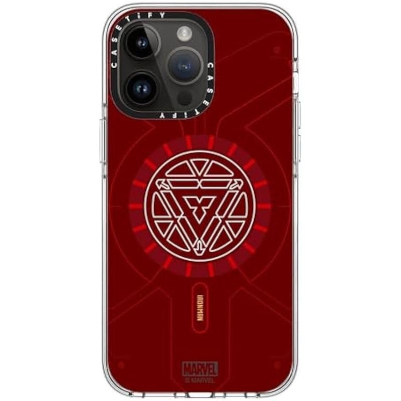 Casetify Clear iPhone 14 Pro Max Case 【Iron Man Co-Lab/Not Yellowing / 6.6ft Drop Protection/Compatible with Magsafe】 - Arc Reactor - Clear - Image 3