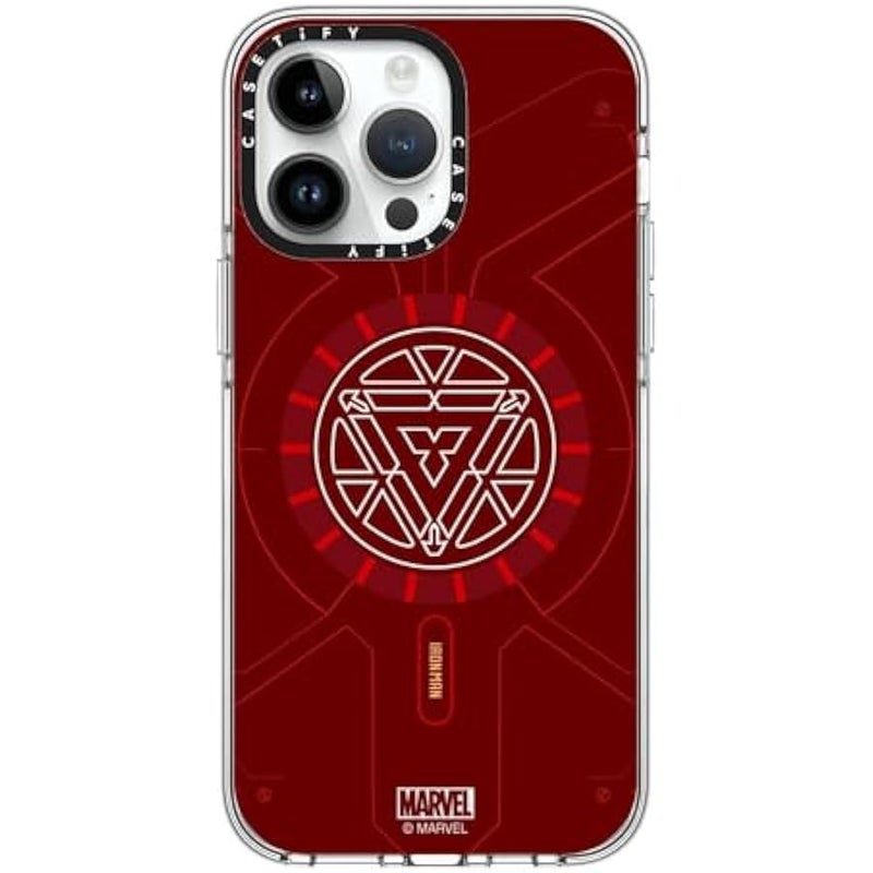Casetify Clear iPhone 14 Pro Max Case 【Iron Man Co-Lab/Not Yellowing / 6.6ft Drop Protection/Compatible with Magsafe】 - Arc Reactor - Clear - Image 1