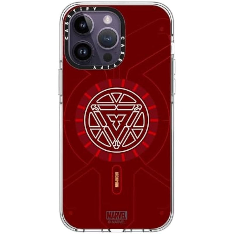 Casetify Clear iPhone 14 Pro Max Case 【Iron Man Co-Lab/Not Yellowing / 6.6ft Drop Protection/Compatible with Magsafe】 - Arc Reactor - Clear - Image 2