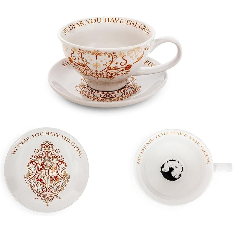 Harry Potter Grim 12-Ounce Ceramic Teacup and Saucer Set - Image 3