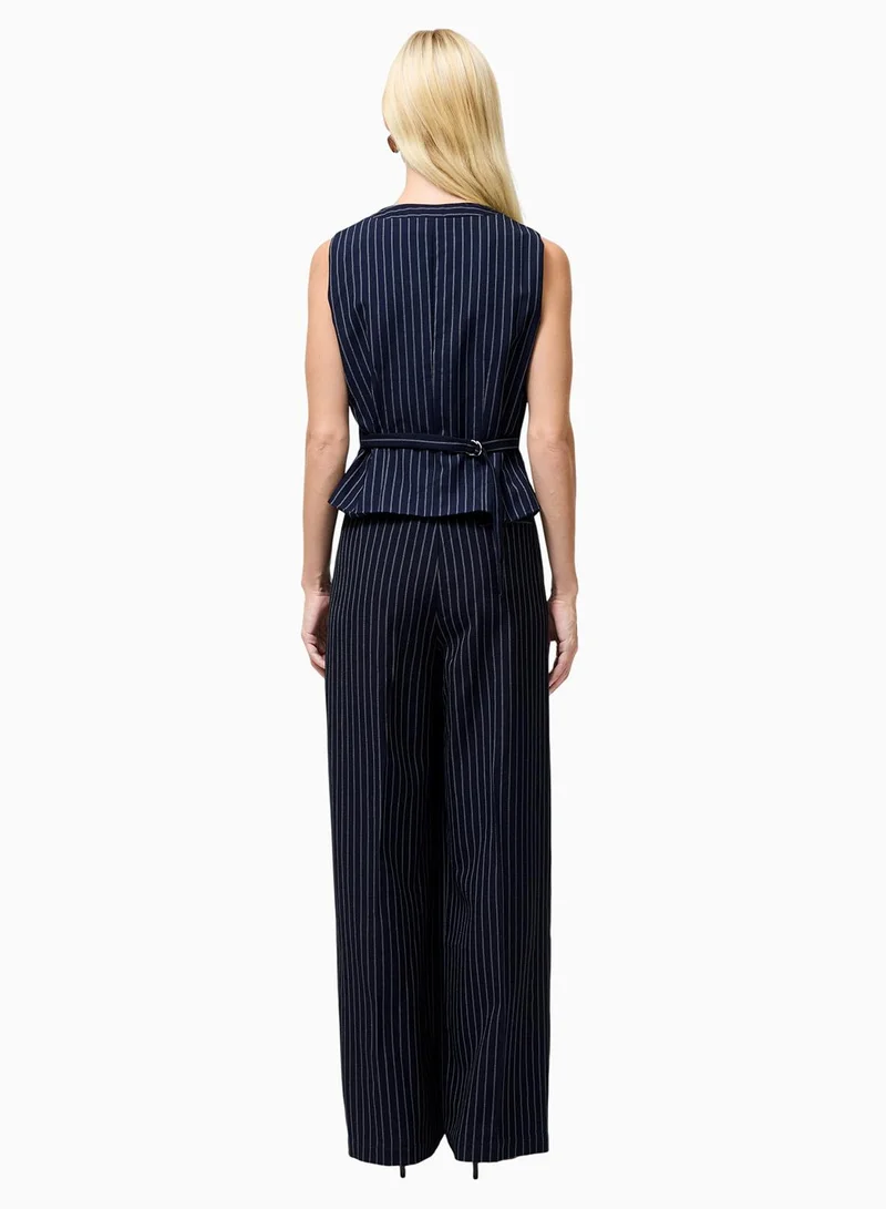 فرنش كونكشن Pinstripe Tailoring Waistcoat